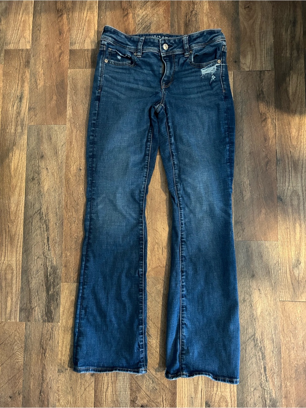 American Eagle Next Level Stretch Dark-wash Bootcut Jeans 4R